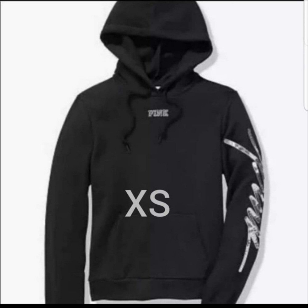 SZ XS VS PINK BLING HOODIE